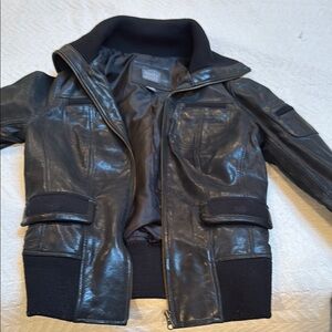 Women’s Black Leather Jacket